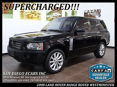 Land Rover : Range Rover Supercharged 2008 land rover range rover supercharged westminister rear entertainment