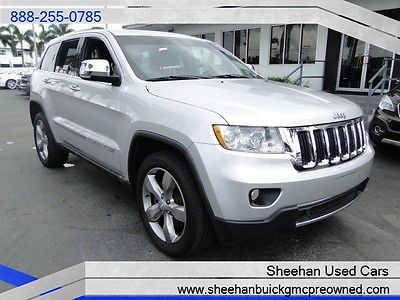Jeep : Grand Cherokee Limited Spunky Silver 1 Owner FLA Driven 4x4 SUV! 2011 jeep grand cherokee limited 4 x 4 v 8 5.7 l silver power auto air ac sunroof