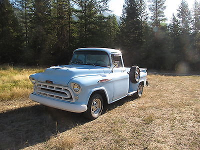 Chevrolet : Other Pickups 1957 chevy truck pu l b big window step side 3100