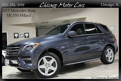 Mercedes-Benz : M-Class 4dr SUV 2013 mercedes benz ml 550 4 matic p 01 lane tracking package hids msrp 73 660
