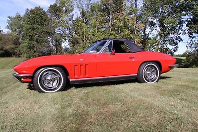 Chevrolet : Corvette Red 1966 corvette matching numbers restored