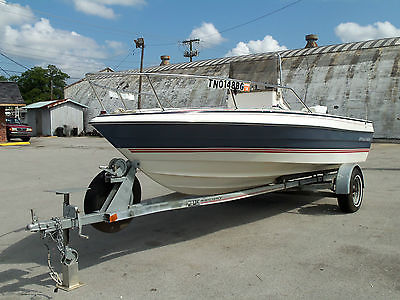 WHITE 1986 BAYLINER | 19 FEET CENTER CONSOLE | ENGINE 125 | US MARINE FORCE