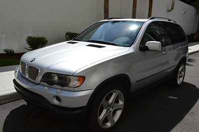 BMW : X5 2001 BMX X5 4.4L 2001 bmw x 5 4.4 l suv silver on gray one owner low miles 68 k clean carfax