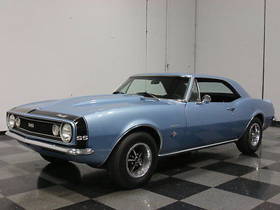 Chevrolet : Camaro NANTUCKET BLUE ON BLACK '67, 327 V8, AUTO, PWR STEER, R134A A/C, READY TO ROLL!
