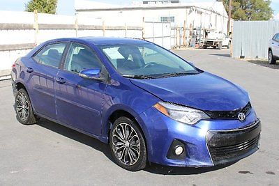 Toyota : Corolla S 2014 toyota corolla s salvage rebuilder gas saver low miles loaded wont last