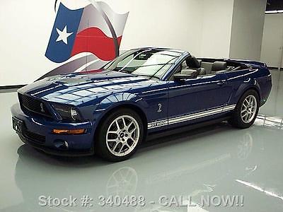Ford : Mustang SHELBY GT500 CONVERTIBLE SUPERCHARGED 2007 ford mustang shelby gt 500 convertible supercharged 340488 texas direct