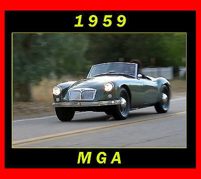 MG : MGA MG A *SEE VIDEO* 1959 mga convertible roadster green w black interior solid body california