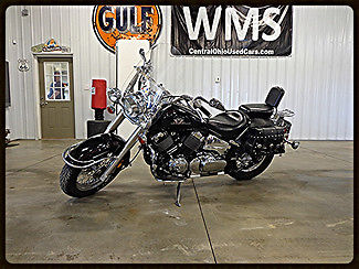Yamaha : V Star 99 black 650 bike cruiser bagger motorcycle red twin power wms clean motorbike