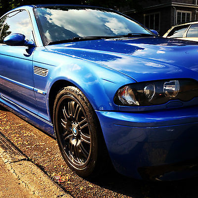 BMW : M3 Base Coupe 2-Door 2002 bmw m 3 rare individual paint estoril blue 6 speed tranny new subframe