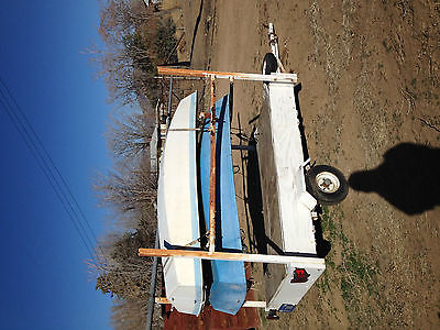 2 Sabot sailboats and custom trailer