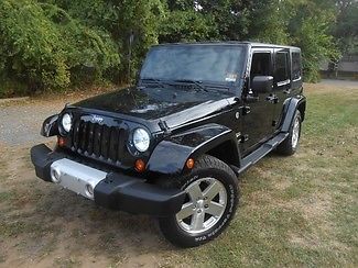 Jeep : Wrangler Unlimited Sahara 2008 black unlimited sahara