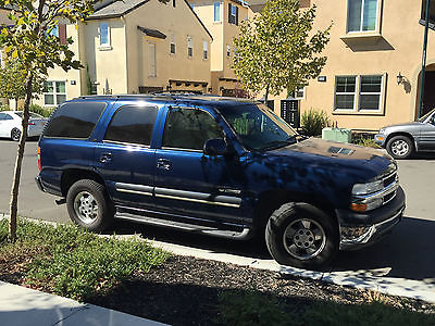 Chevrolet : Tahoe LTE 2001 chevrolet tahoe lte 4 x 4 blue suv all leather w 3 rd row seats fully loaded