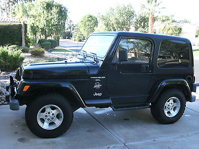 Jeep : Wrangler SAHARA 2000 jeep wrangler sahara black 4.0 l a t 91585 miles excellent condition