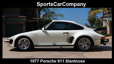 Porsche : 911 1977 porsche 911 slantnose coupe white rare no expense spared restoration
