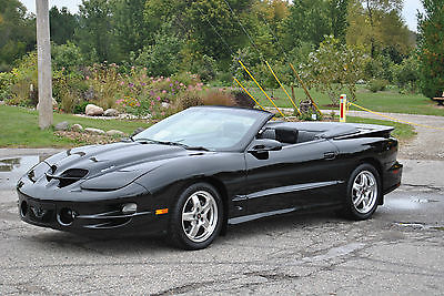 Pontiac : Firebird WS6 2002 pontiac trans am ws 6 convertible six speed triple black hurst six speed