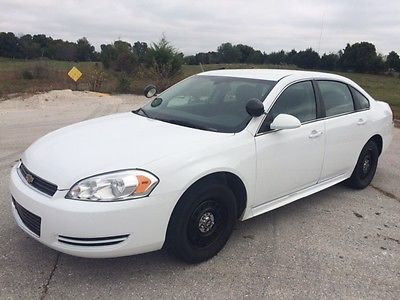 Chevrolet : Impala 4dr Sdn Police Package  2011 chevy impala police package white ext ebony int good shape security car
