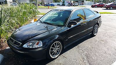 Honda : Civic EX 2000 honda civic ex coupe black perfect condition manual completely renovated