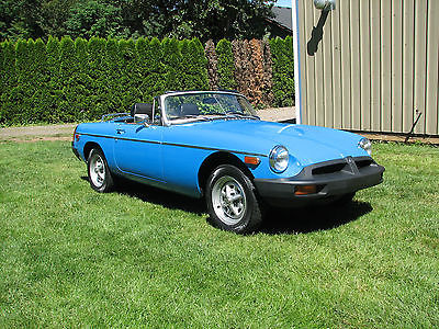 MG : MGB MGB 2-top Roadster, 52k miles, 2-owners, no rust! 1979 mg mgb hardtop roadster 52 k miles 2 owners 2 tops no rust great car