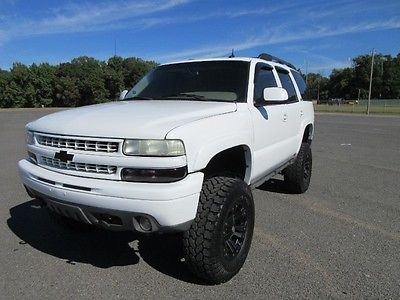 Chevrolet : Tahoe Z71 2003 chevy tahoe z 71 4 x 4 4 wd white 6 inch lift pro comp tires leather