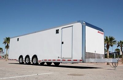 NEW! ATC 32' ALUMINUM LOADED ENCLOSED CARGO RACE CAR TRAILER-CABINETS, ELEC, LED