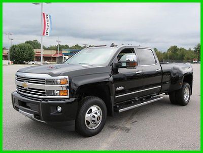 Chevrolet : Silverado 3500 4WD Crew Cab  High Country Sunroof Diesel Black 2015 3500 new 6.6 turbo diesel high country sunroof allison transmission black