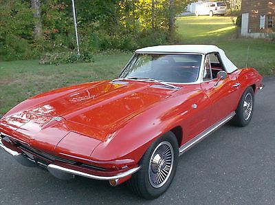 Chevrolet : Corvette Stingray 1964 chevrolet convertible 4 speed manual