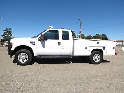 Ford : F-350 Service Records Runs Great All Power Long Bed  2009 ford f 350 supercab 4 x 4 utility service work body bed 5.4 v 8 gas 1 owner