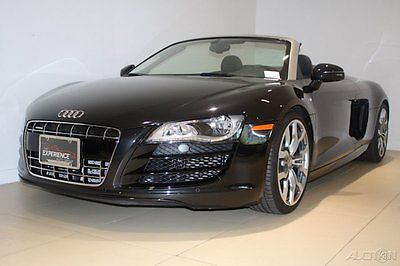 Audi : R8 5.2 Spyder R-Tronic Automatic Convertible AWD Enhanced Leather Perforated Sport Steering Illuminated Sills Camera Navigation