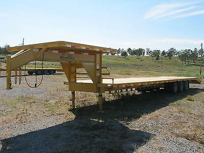 NEW '16 GOOSENECK OR PINTLE EQUIPMENT TRAILER 40' TRIPLE WITH DUALS