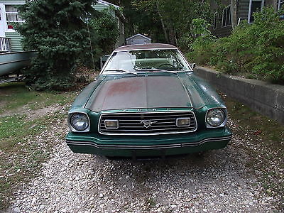 Ford : Mustang GHIA 1977 ford mustang ii ghia hardtop 2 door 5.0 l 23 k orig miles a c ps pb barn find