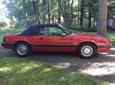 Ford : Mustang GT 1986 red mustang gt convertible 5.0
