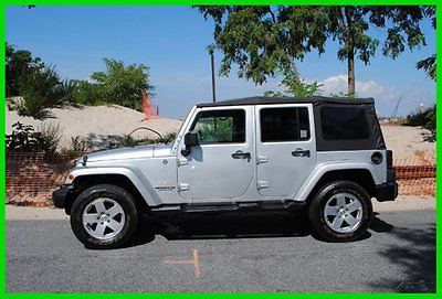 Jeep : Wrangler Sahara Unlimited 4x4 4WD Auto Nav Navigation 3.6 Repairable Rebuildable Salvage Wrecked Runs Drives EZ Project Needs Fix Low Mile