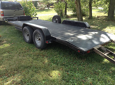 2006 Maxey car hauler trailer with Ramsey winch