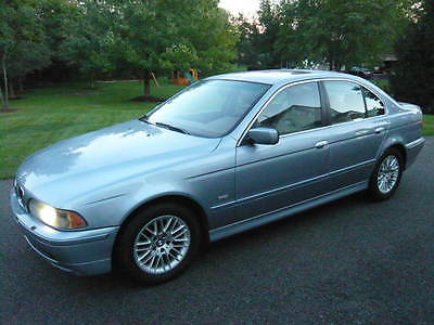 BMW : 5-Series 530i 2002 bmw 530 i sedan 3.0 l il 6 silver blue tan leather every option