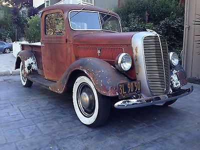 Ford : Other Pickups V8 85 1937 ford deluxe model pickup truck extremely rare flathead patina