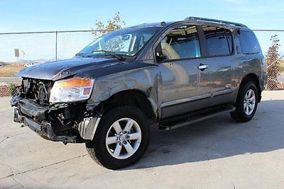 Nissan : Armada SL 4WD 2014 nissan armada sl 4 wd wrecked salvage fixer priced to sell wont last