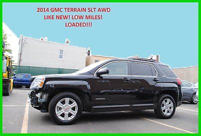GMC : Terrain SLT 2.4L 4 Cyl AWD CAMERA BT POWER GATE LEATHER 4C Repairable Rebuildable Salvage Wrecked Runs Drives EZ Project Needs Fix Low Mile