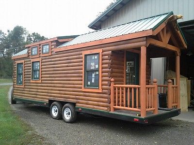 100% Pure Log Tiny Home RV