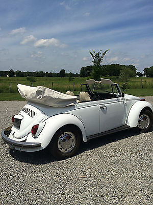 Volkswagen : Beetle - Classic 1971 volkswagen beetle convertible triple white