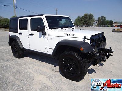 Jeep : Wrangler Willy's 2015 jeep 74 auto salvage repairable wrangler unlimited willy s 163 mi
