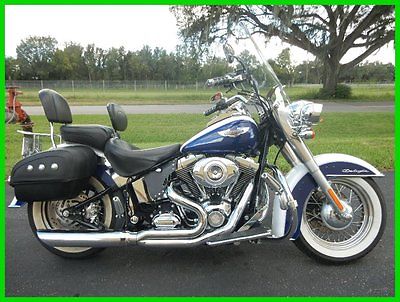 Harley-Davidson : Softail 2007 harley davidson softail deluxe saddlebags exhaust driver b r sweet