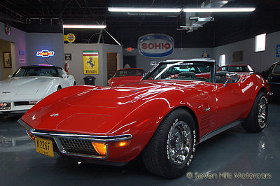 Chevrolet : Corvette Convertible LS6 454ci Big Block, COMPLETELY RESTORED, Red/Black, nom, EXCEPTIONALLY CLEAN