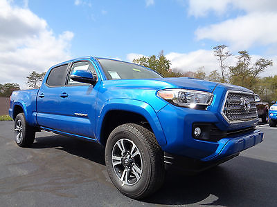 Toyota : Tacoma TRD Sport Long Bed Double Cab 3.5L 4x4 Blue New 2016 Tacoma Double Cab 4x4 TRD Sport Long Bed Blazing Blue Pearl Navigation