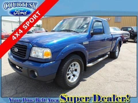 2009 FORD RANGER 4 DOOR EXTENDED CAB LONG BED TRUCK