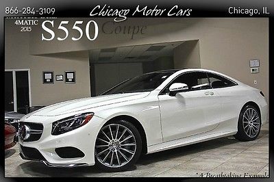 Mercedes-Benz : S-Class 2dr Coupe 2015 mercedes benz s 550 coupe 4 matic msrp 143 k new burmester amg sport loaded