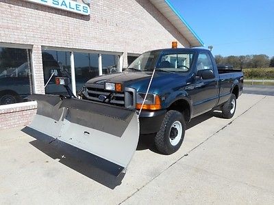 Ford : F-250 Plow Truck 99 ford f 250 snow plow truck low miles 4 x 4 4 wd