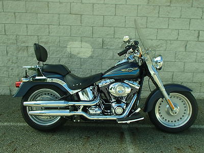 Harley-Davidson : Softail 2008 harley davidson fatboy in blue um 30550 m r