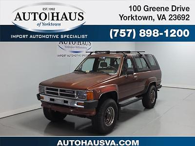 Toyota : 4Runner Deluxe 1988 toyota 4 runner deluxe 4 wd mechanic s special rare vehicle call us
