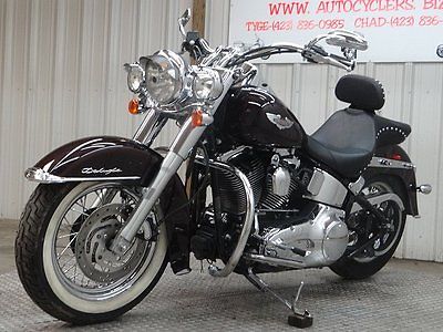 Harley-Davidson : Softail 2005 harley davidson softail deluxe flstni flstn i clear title light damage