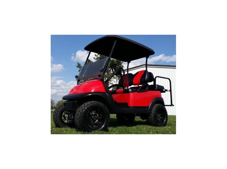 2011 Gsi 48V Red Lifted Electric Golf Cart Club Car Precedent